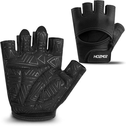 HOZMOZ Weight Lifting Gloves - Ventilated, Thick Padded Design for Full Palm Protection | Unisex Fitness Training