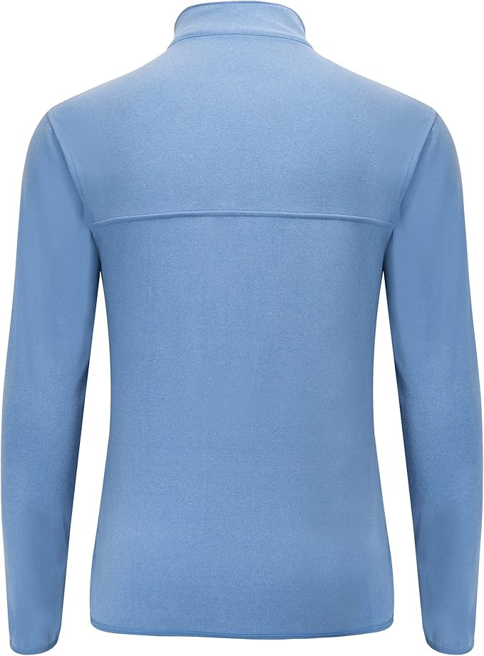 Willit Men's Winter Shirts Fleece Pullover with Pocket Quarter Zip Cold Weather Golf Hiking Casual Warm Shirts Long Sleeve