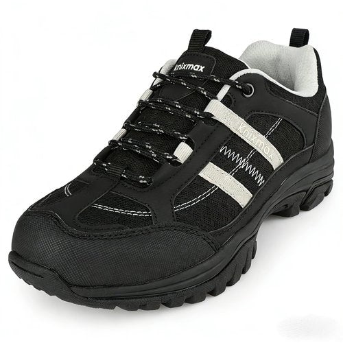 Knixmax Womens Hiking Shoes Lightweight Trail Runners Non-Slip Trekking Walking Sneakers Water Resistant Summer Outdoor Athletic Shoe for Woman Black EU 38