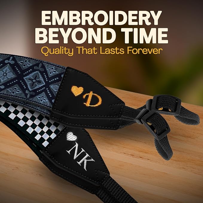 Art Tribute Custom Black Regal Camera Strap