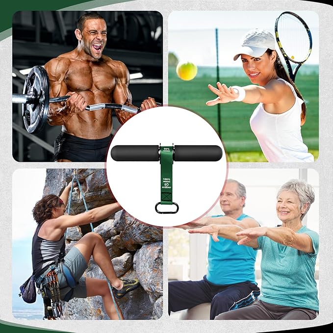 FitBeast Forearm Strengthener & Forearm Exerciser, Wrist Roller with Thicker Handle, Forearm Strength Trainer with Adjustable Strap - Ideal for Grip Strength, Muscle Building, Rehabilitation