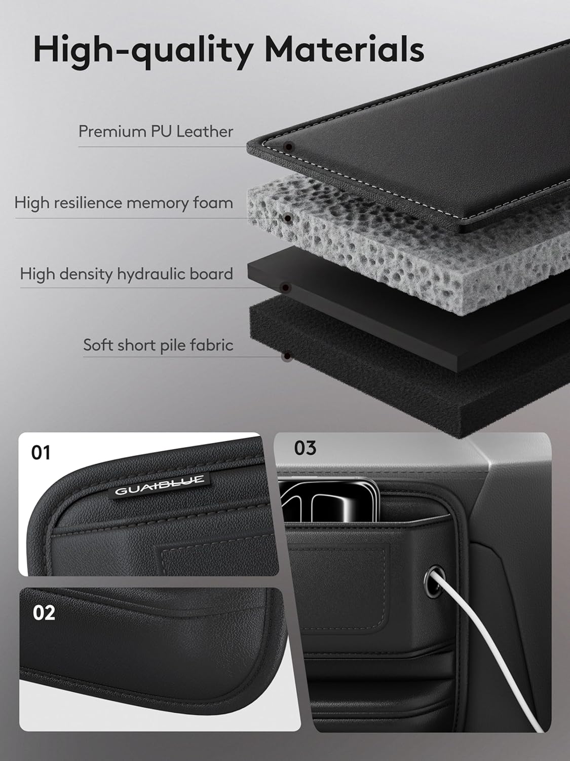 Car Seat Gap Filler Organizer with Sun Visor Organizer