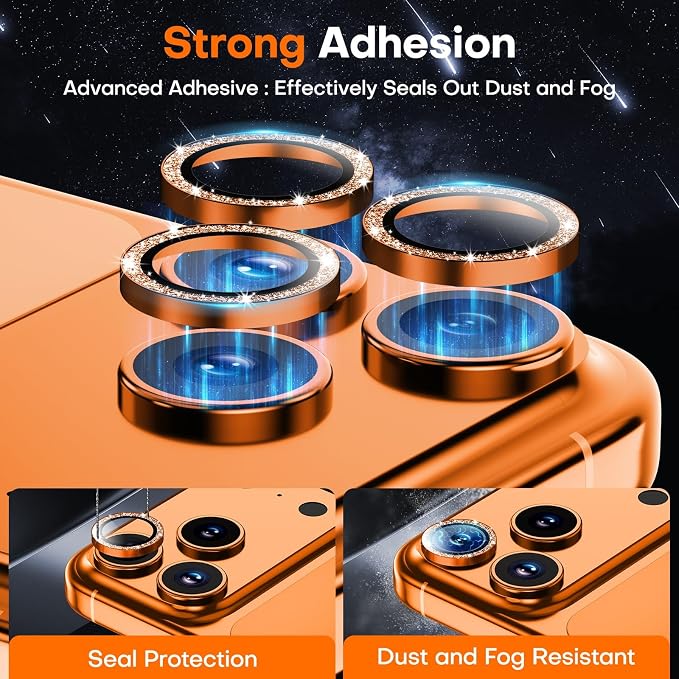 for iPhone 17 Pro/iPhone 17 Pro Max Camera Lens Protector, Tempered Glass