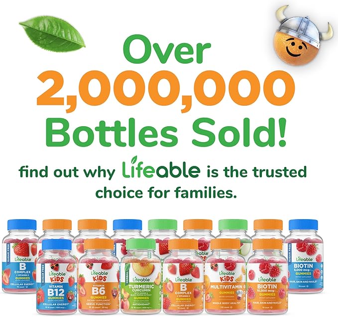 Lifeable Kids Immune Support Gummies | Elderberry Vitamin C and Zinc | Great Tasting Immune Support Supplement Elderberry Gummies for Kids | Kids Elderberry Gummies for Boys, Girls | 90 Gummies