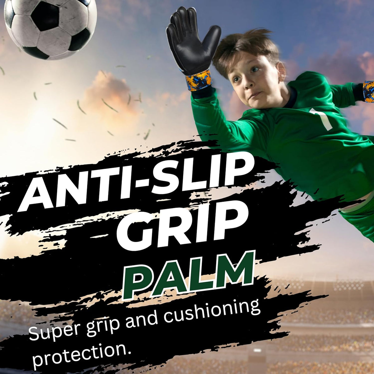 Regine Switzerland Soccer Goalie Gloves - Strong Grip Football Goalkeeper Gloves for Kids & Adults