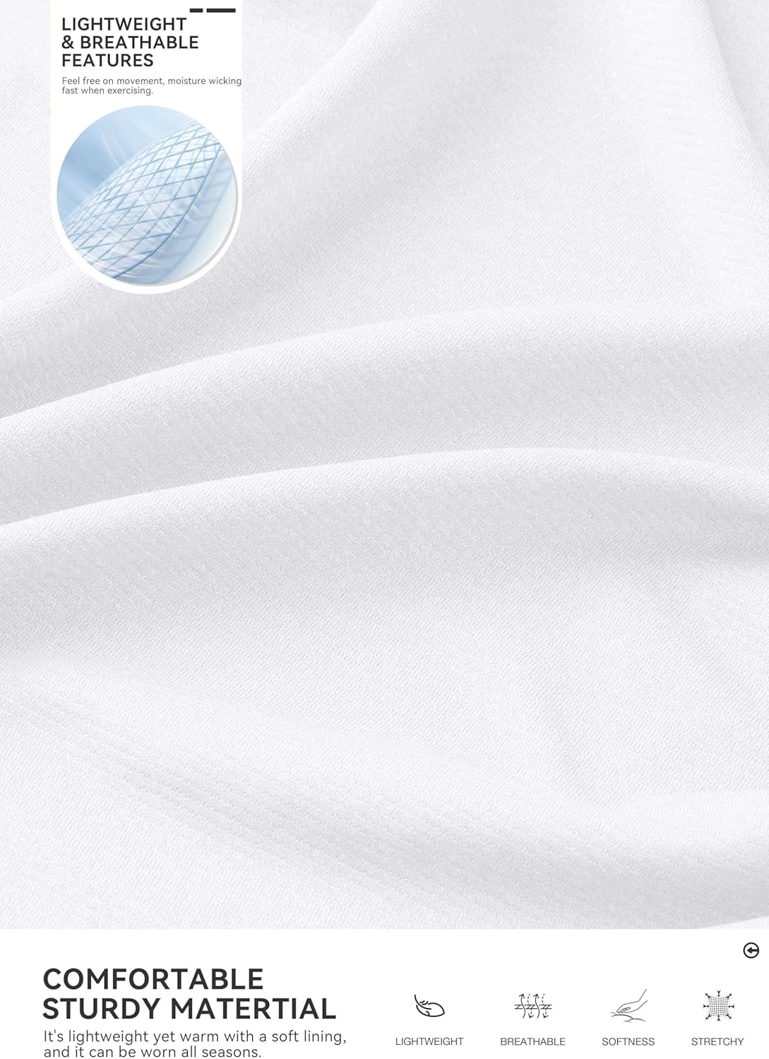 Obla Golf Quarter Zip Pullover - Lightweight Men's Mock Neck Sweatshirt with Sun Protection | Long Sleeve