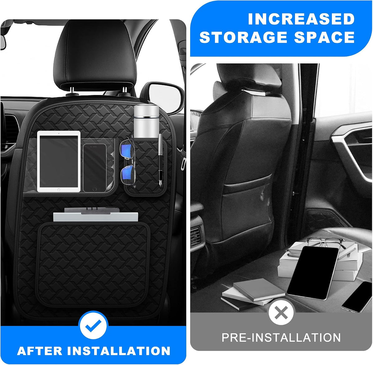 Car Kick Mats Back Seat Protector for Ford Explorer 2 Pack