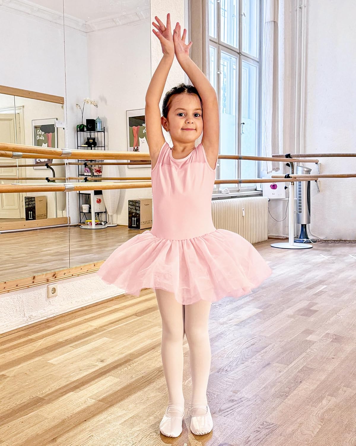 Stelle Girls' Ballet Dance Convertible Tights - Ultra Soft Pro Transition Design | Comfortable Fit