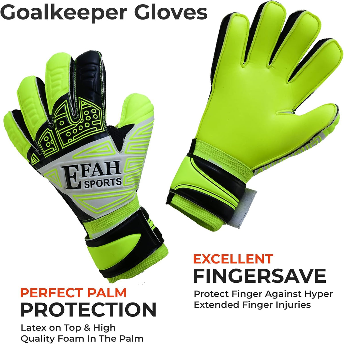 Regine Switzerland Soccer Goalkeeper Gloves - Youth Football Goalie Gloves with Fingersave & Double Wrist Grips
