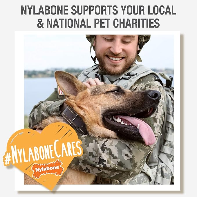 Nylabone New Puppy Starter Kit, Puppy Teething Toys, Chew Bones for Puppies, Peanut Butter & Chicken Flavor, X-Small Dogs - Up to 15 lbs., 2 Pack