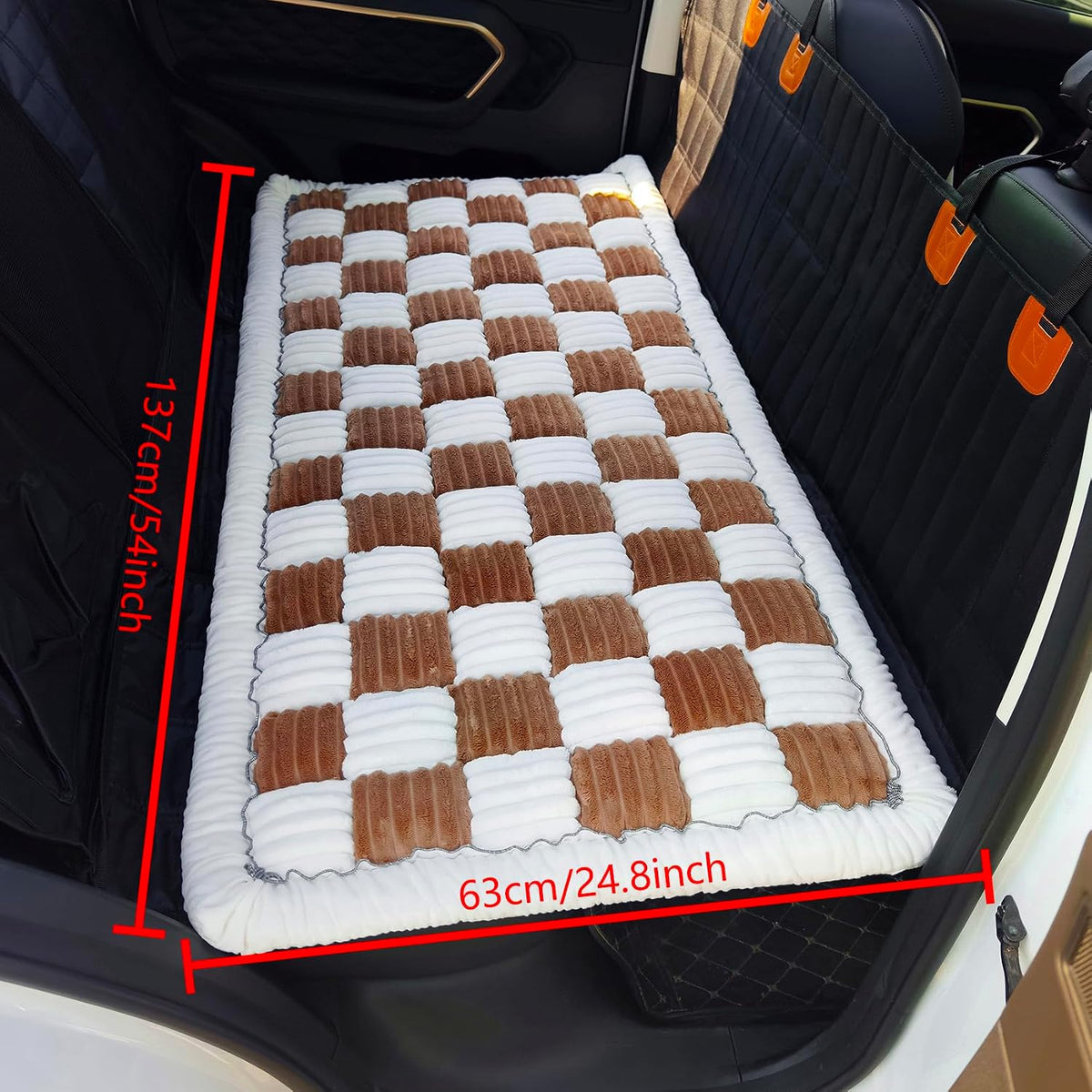 Dog Bed for Car Back Seat, Non-Slip Backseat Pet Mat for Trucks & SUVs
