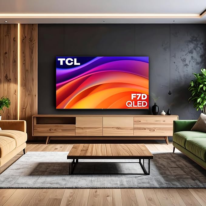 TCL 65-Inch F7D Series 4K QLED (65F7D, 2026 Model) with Dolby Vision HDR & Dolby Atmos Smart TV with Fire TV, Alexa+, Game Accelerator 120, High Brightness LED Backlight, Dolby Atmos and Voice Control