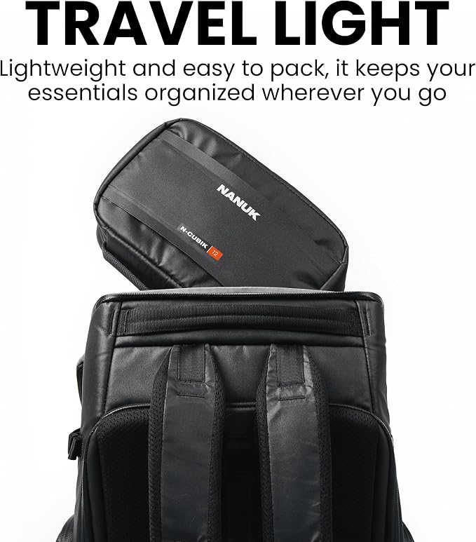NANUK N-Cubik T2 Camera Bag Insert – Water-Resistant Pouch – Shockproof