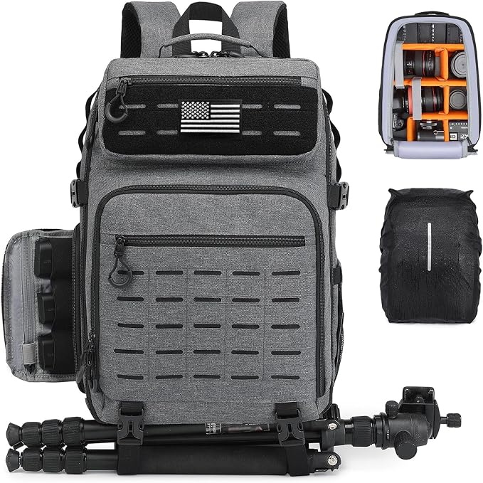 HAMBOLY Professional Camera Bag Backpack, Large Waterproof Photography Bag Case
