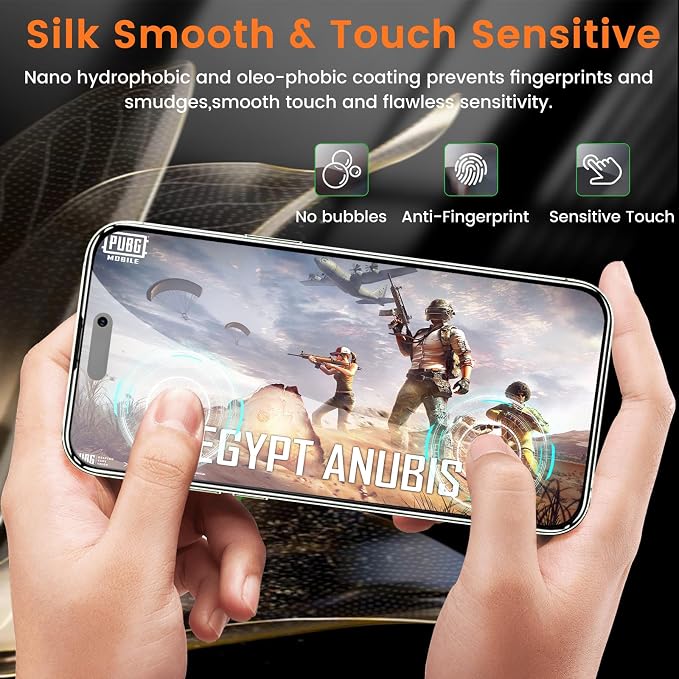 Lesakit 4+4 Pack Privacy Screen Protector