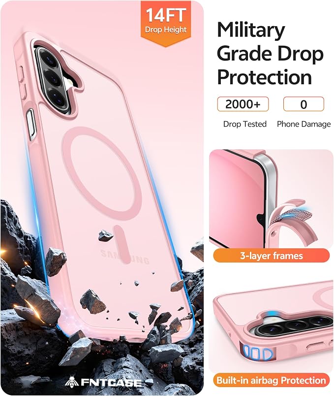 FNTCASE for Galaxy A17/A16 5G Phone Case: for Samsung A17 Cases Matte