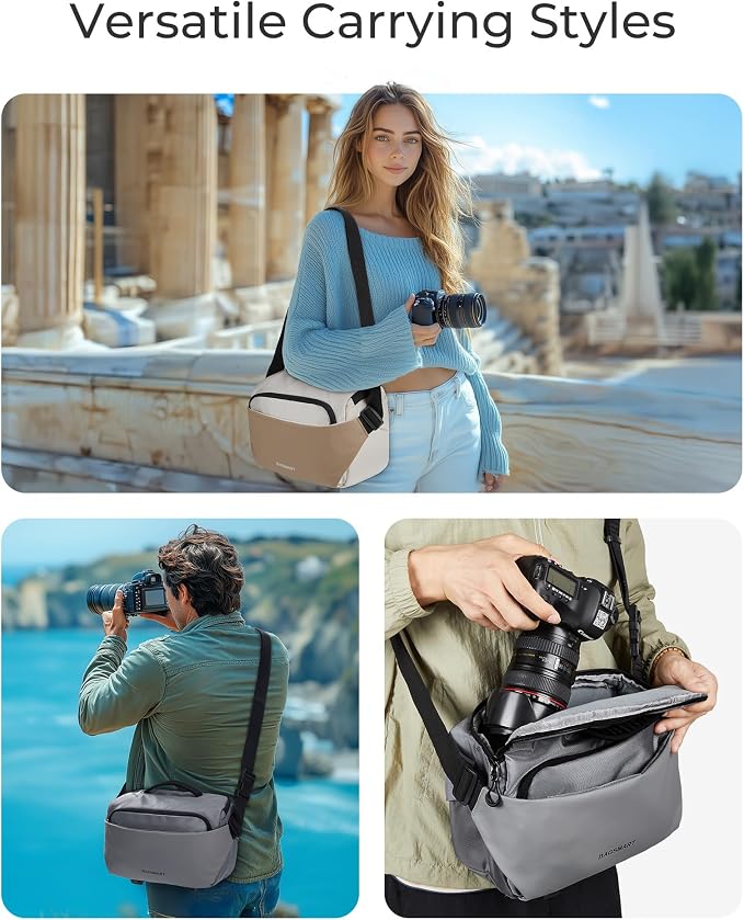 BAGSMART Camera Sling Bag, Small Camera Bags