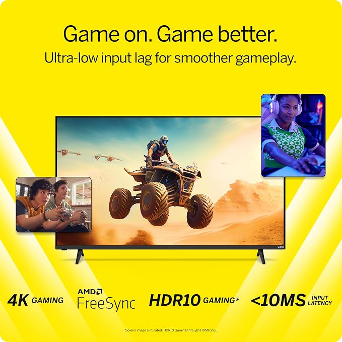 VIZIO 43-inch V-Series 4K LED HDR Smart TV w/Dolby Vision, WiFi 6E, Bluetooth Headphone Capable, AMD FreeSync & Alexa Compatibility, V435M-K04, 2023 Model