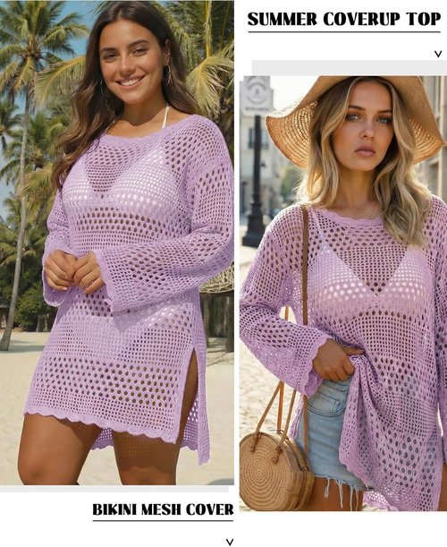 CoCozy Swimsuit Cover-Up - Stylish Crochet Beach Dress for Women | Perfect for Vacation & Poolside Wear