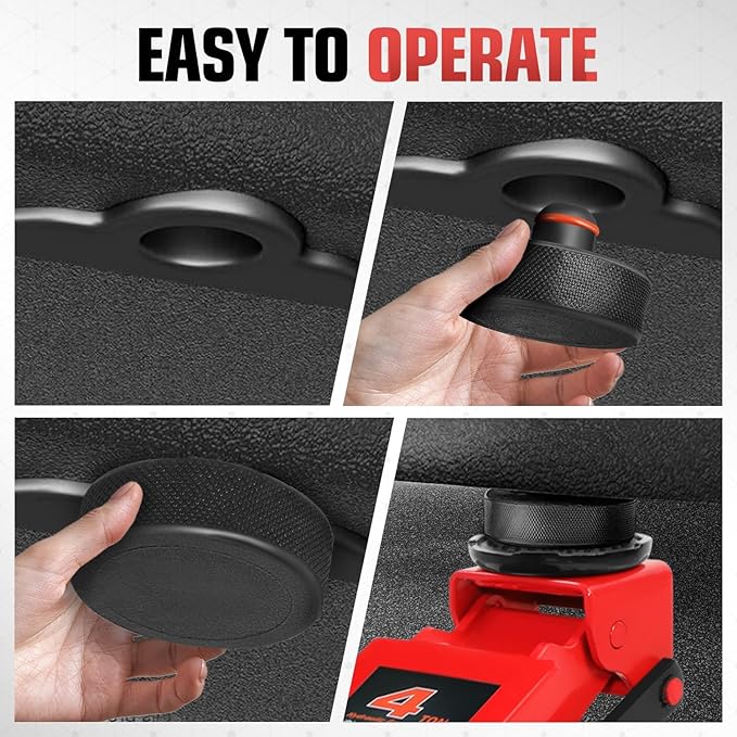 DNA MOTORING 4pcs Lifting Jack Pad for Tesla Model 3/Y/S/X, Tesla Floor Jack Adapters, Tesla Jack Pads Lifting Jack Pad, Accessories for Tesla Vehicles 2013 to 2025, w/Case, TOOLS-00628