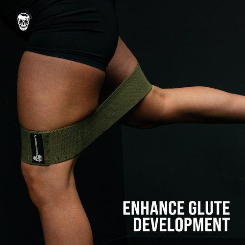 Gymreapers Hip Bands for Booty Workouts | Non Slip Fabric Band Set with 3 Levels - Resistance Bands for Legs & Hip - for Men & Women (Nude)