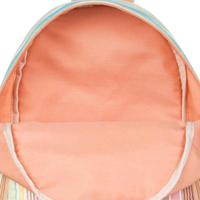 Roxy Women Always Core Backpack | Travel | Everyday Carry | Beach | Polyester | 8L Capacity - White Salty Stripe