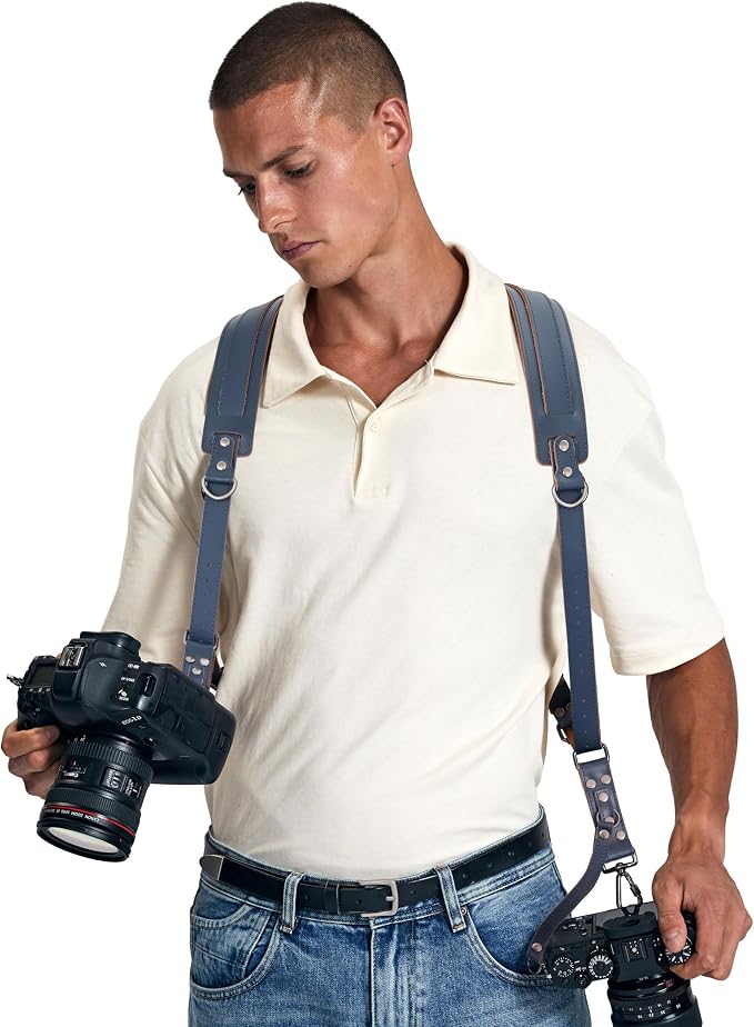 Padwa Lifestyle Blue Dual Camera Harness Strap