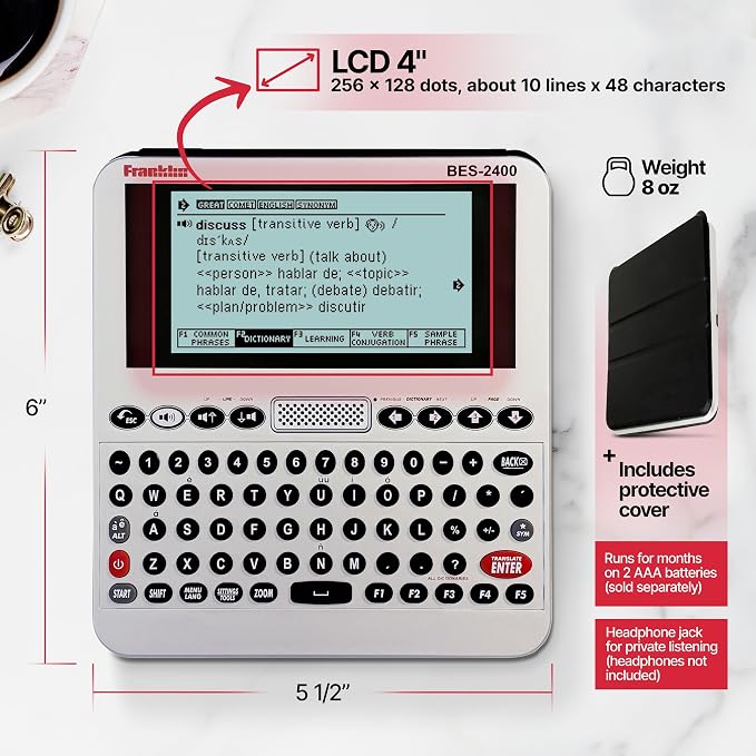 Franklin BES-2400 Talking Bilingual Dictionary English
