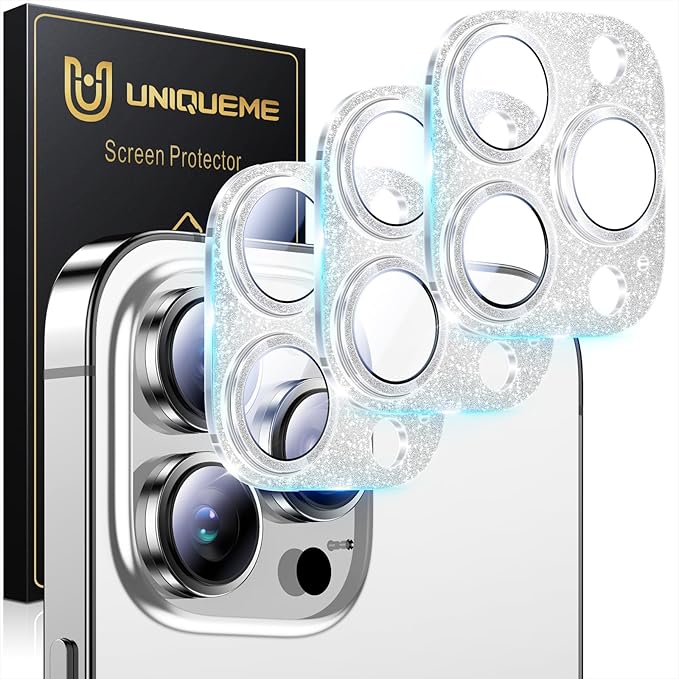 UniqueMe 3 Packs Compatible for iPhone 14 Pro Max/iPhone 14 Pro Camera Lens