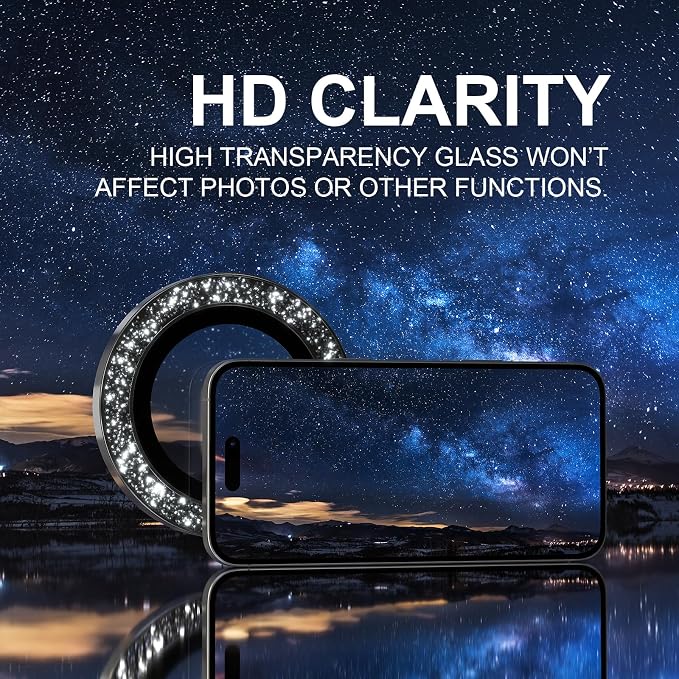 Choiche Compatible for iPhone 16 /iPhone 16 Plus Camera Lens Protector Bling