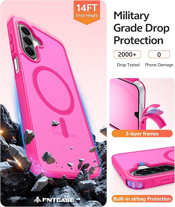 FNTCASE for Galaxy A17/A16 5G Phone Case: for Samsung A17 Cases Matte