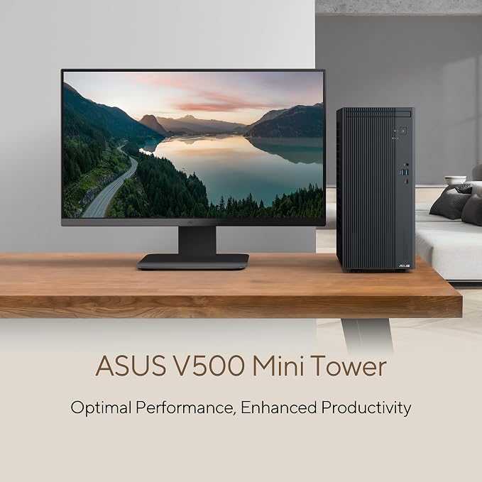 ASUS V500 Mini Tower Desktop - Intel Core i7-16GB DDR5-512GB SSD – Windows 11 Home