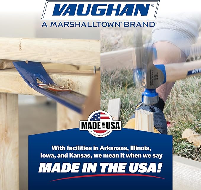 VAUGHAN Mini-Bar, 7 5/8 Inch Pry Bar, Nail Puller, Made In The USA, 444, VN46104