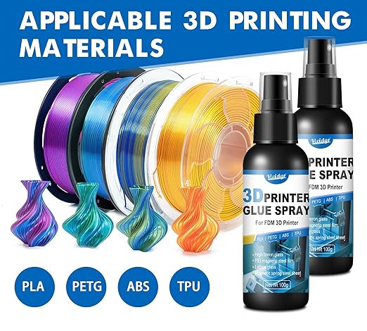 3D Printer Adhesive Glue - 7oz/200g Strong 3D Printer Glue Reduces Warping of