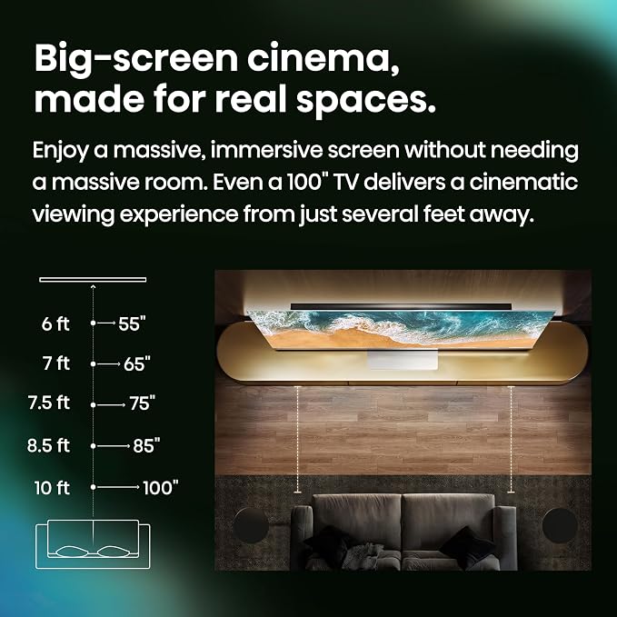 Hisense 55" U6 Pro Series Mini‑LED ULED 4K UHD HDR Gaming AI Smart Fire TV (55U6SF Pro, 2026 New) – Hi-QLED, Native 144Hz, Motion Rate 480, Dolby Vision IQ,· Atmos, HDR10+, Glare-Free, Alexa+