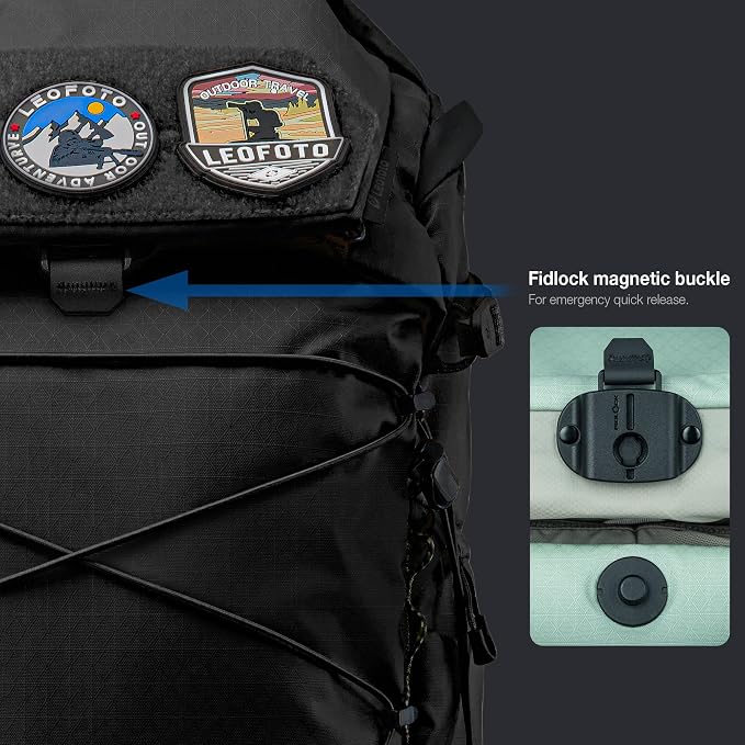LEOFOTO 35L Camera Backpack for Photographer, Lightweight Waterproof Travel