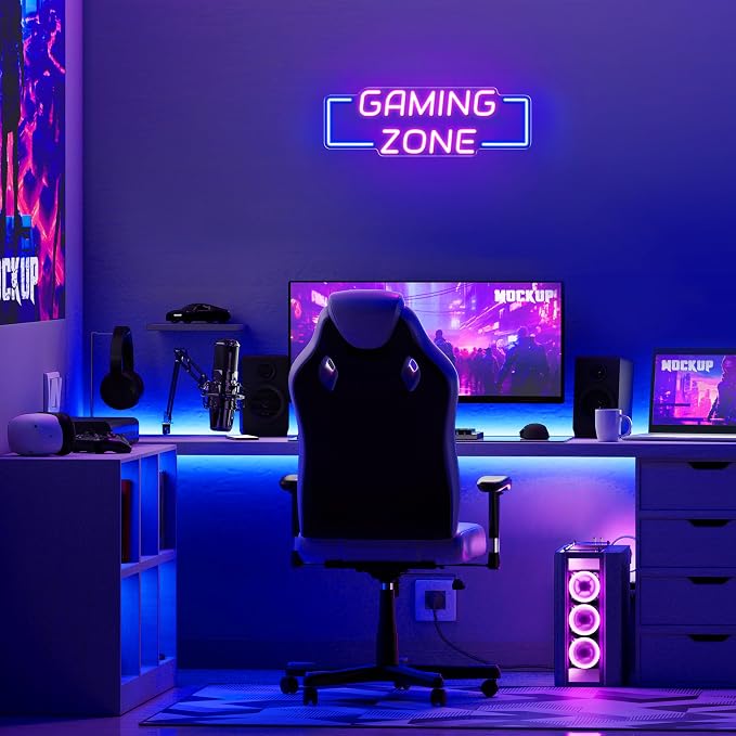 Kavaas Game Zone Neon Signs for Gaming Room Decor