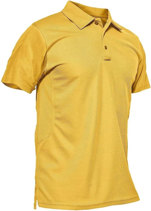 MAGCOMSEN Men's Polo Shirt - Quick Dry Tactical Short Sleeve Jersey for Golf | Comfortable Fit