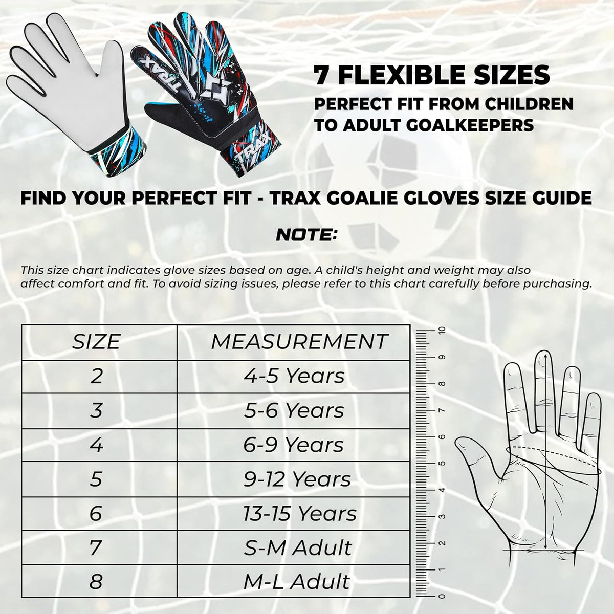 Regine Switzerland Soccer Goalie Gloves - Youth & Adult Football Keeper Gloves with 4mm Anti-Slip Latex Palm
