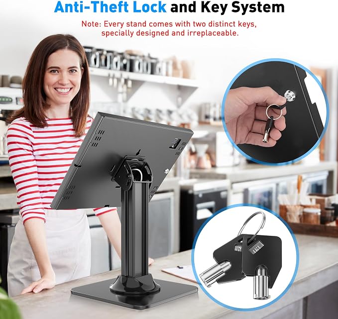 AboveTEK Anti-Theft iPad Kiosk Stand – POS iPad Security Mount