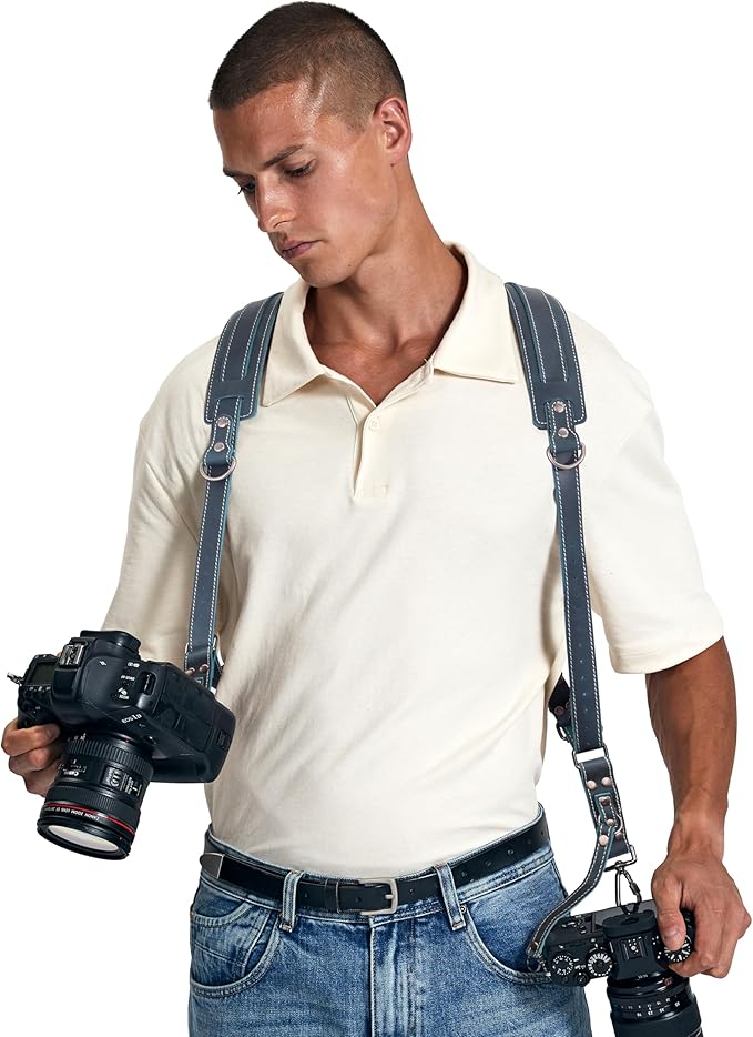 Padwa Lifestyle Dark Green Dual Camera Harness Strap