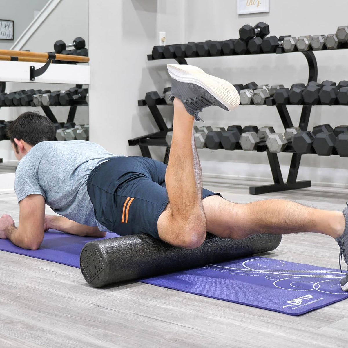 OPTP AXIS Firm Foam Roller - High Density for Physical Therapy & Fitness | 36" X 6" Round, Black