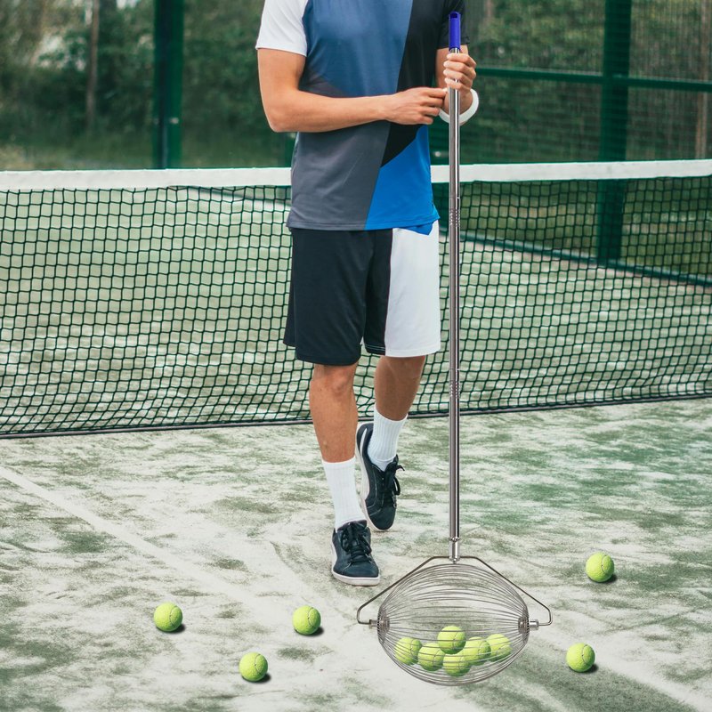 Voodans Tennis Ball Hopper Padel Balls Retriever Machine Ball Picker Upper Thrower Shagger Saver Collector