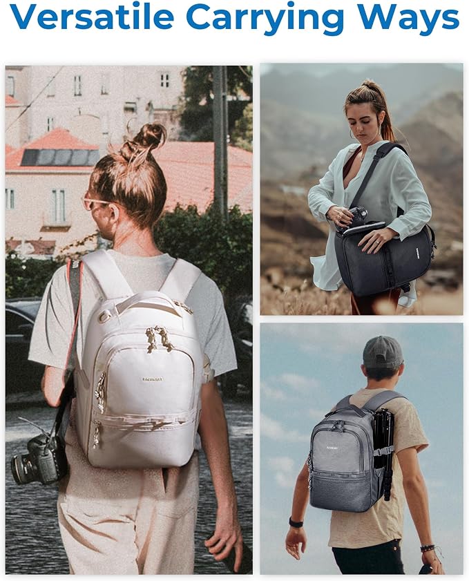 BAGSMART Camera Backpack, DSLR SLR Small Camera Bags