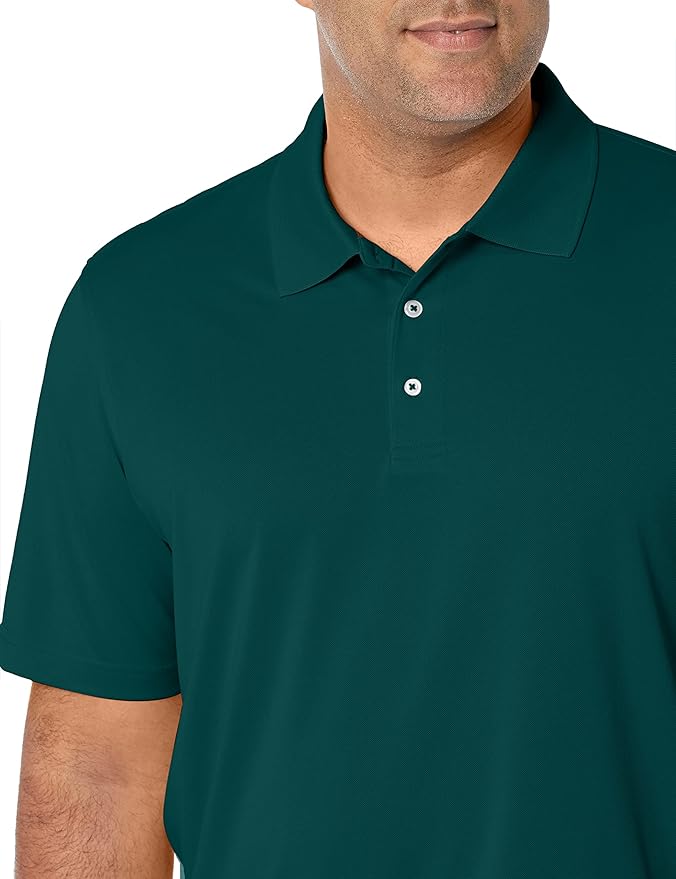 Amazon Essentials Mens Golf Polo Shirt, Moisture-Wicking Quick Dry, Short Sleeve