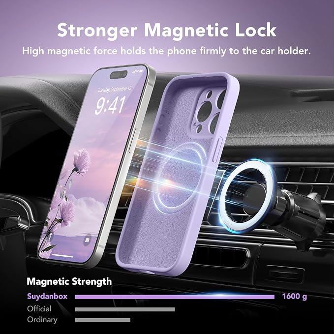 Magnetic for iPhone 15 Pro Case, Compatible