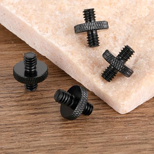 1/4" Male to 1/4" Male Tripod Screw, Double Head Converter Precision Made