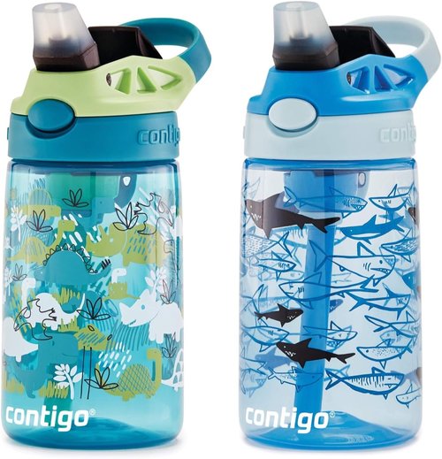 Contigo Aubrey Kids Water Bottle - Leak-Proof Design | Fun Colors & Easy Grip