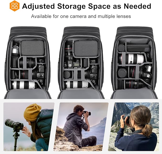 MOSISO Camera Backpack, DSLR/SLR/Mirrorless Photography Camera Bag Waterproof