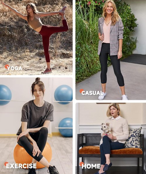 GAYHAY High Waist Yoga Pants - Tummy Control Leggings with Pockets for Women | Comfortable Workout Wear